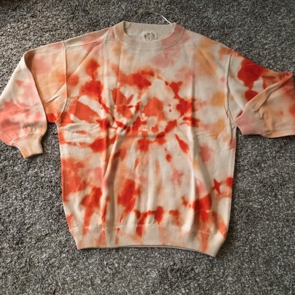 SOLD 🐦‍🔥Free People Cosmos Pullover XSmall Tie Dye - Picture 4 of 10